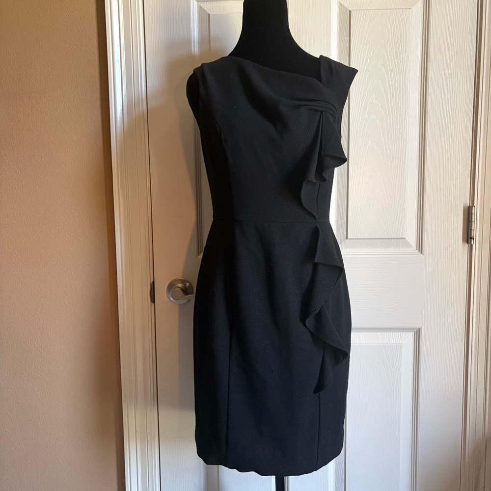 WHITE HOUSE BLACK MARKET Shimmer Ruffle Dress